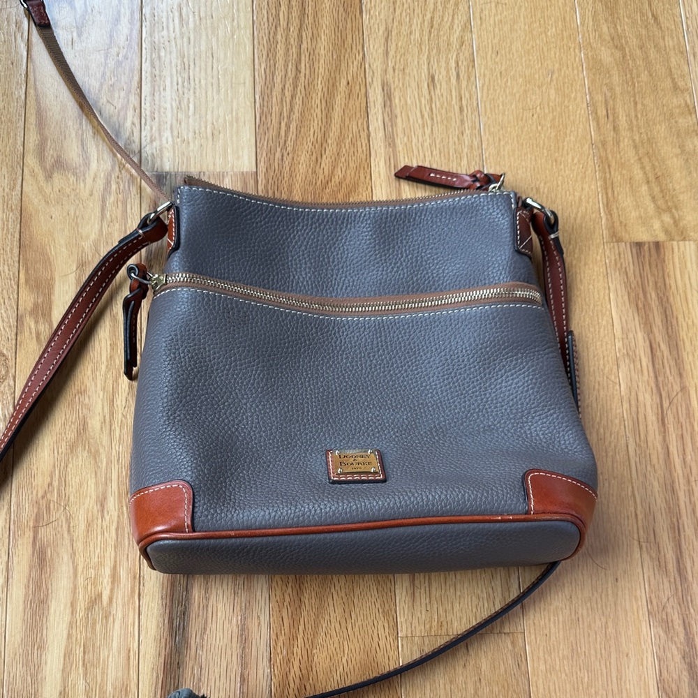 Dooney & Bourke Charcoal and Chestnut Crossbody Bag